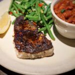 Blackened swordfish at Shucks Fish House & Oyster Bar in Omaha